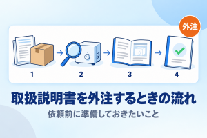 取扱説明書を外注するときの流れ　依頼前に準備しておきたいこと